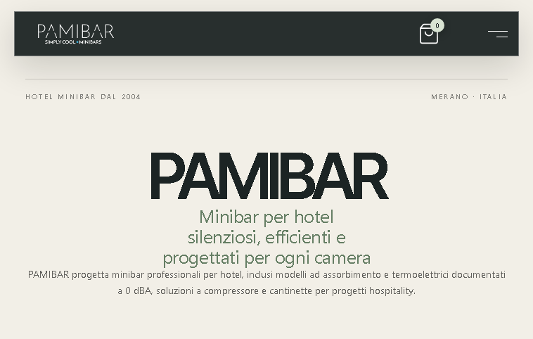 PAMIBAR website preview